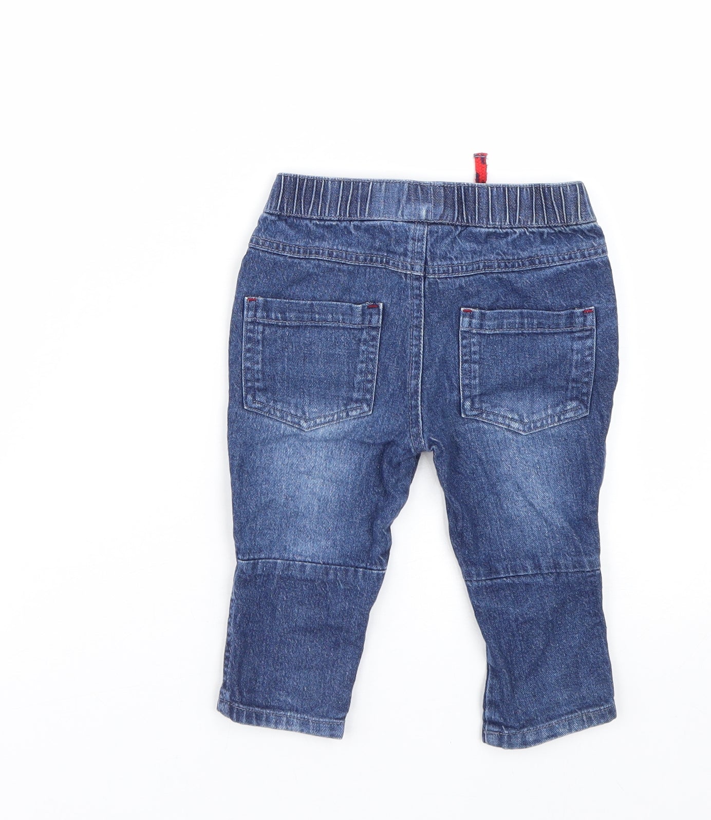 Preworn Boys Blue  Denim Jogger Jeans Size 6-9 Months
