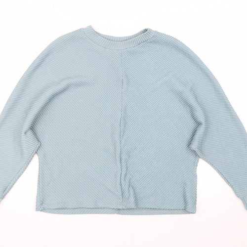George Womens Blue Striped  Pullover Jumper Size S