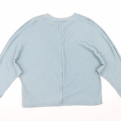 George Womens Blue Striped  Pullover Jumper Size S