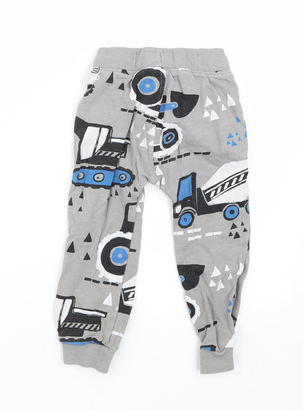NEXT Boys Grey   Jogger Trousers Size 3-4 Years - Tractors