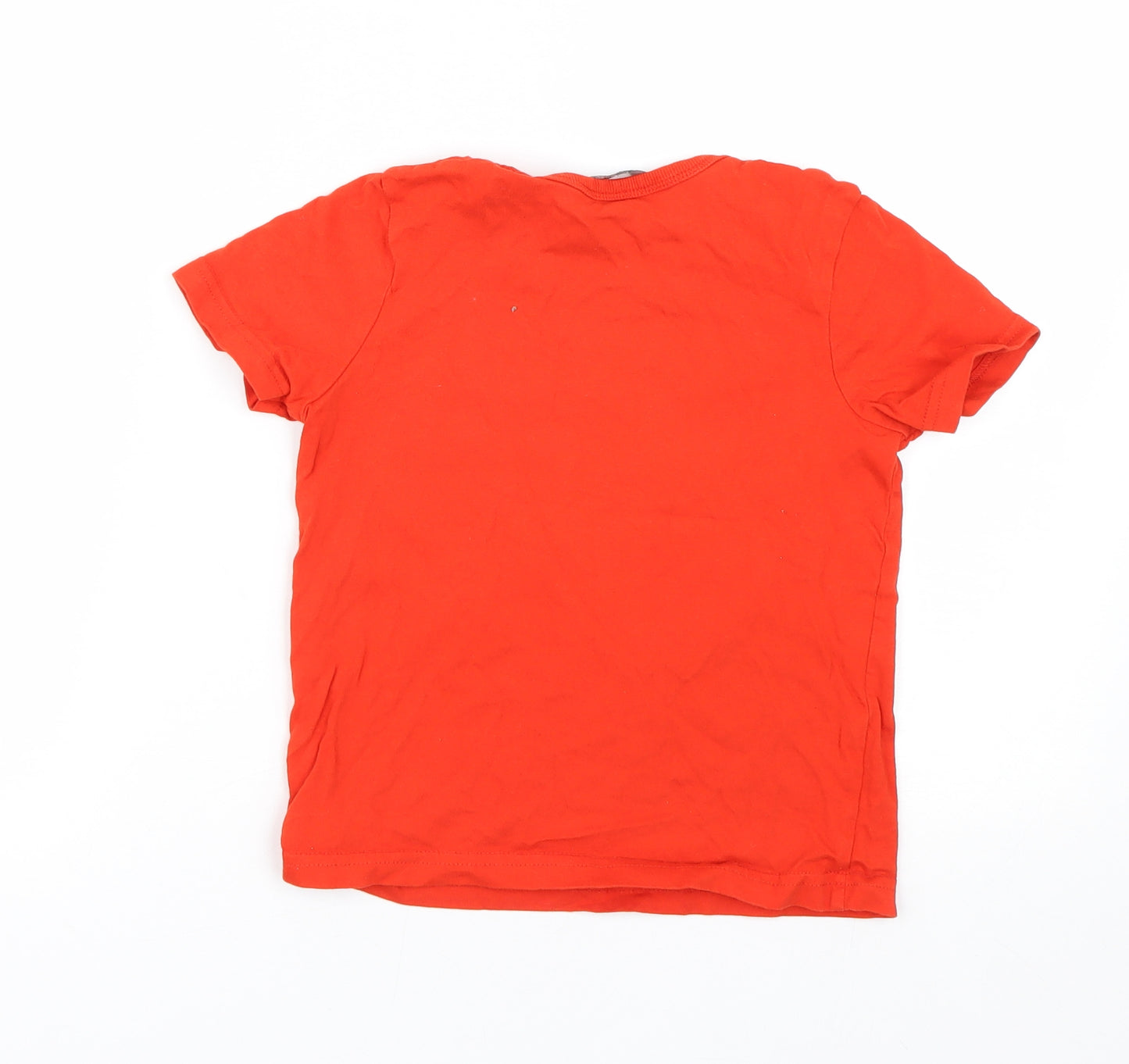 George Girls Red   Basic T-Shirt Size 5-6 Years  - Wales