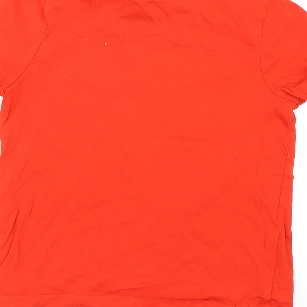 George Girls Red   Basic T-Shirt Size 5-6 Years  - Wales
