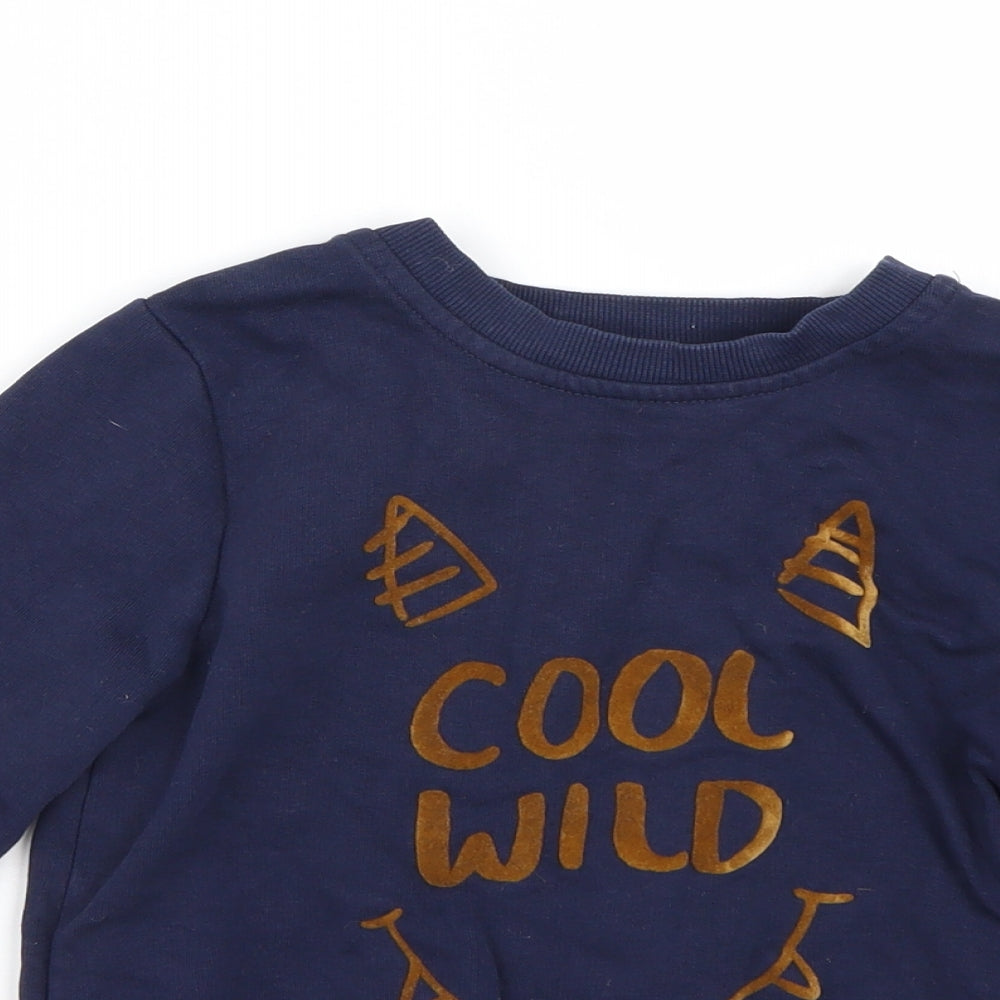 George Boys Blue   Pullover Jumper Size 3-4 Years
