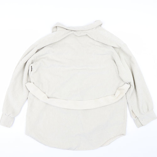 Preworn Womens Beige   Full Zip Jumper Size L