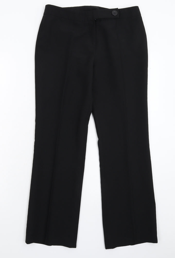 Dorothy Perkins Womens Black Dress Pants Trousers Size 10 L28 in