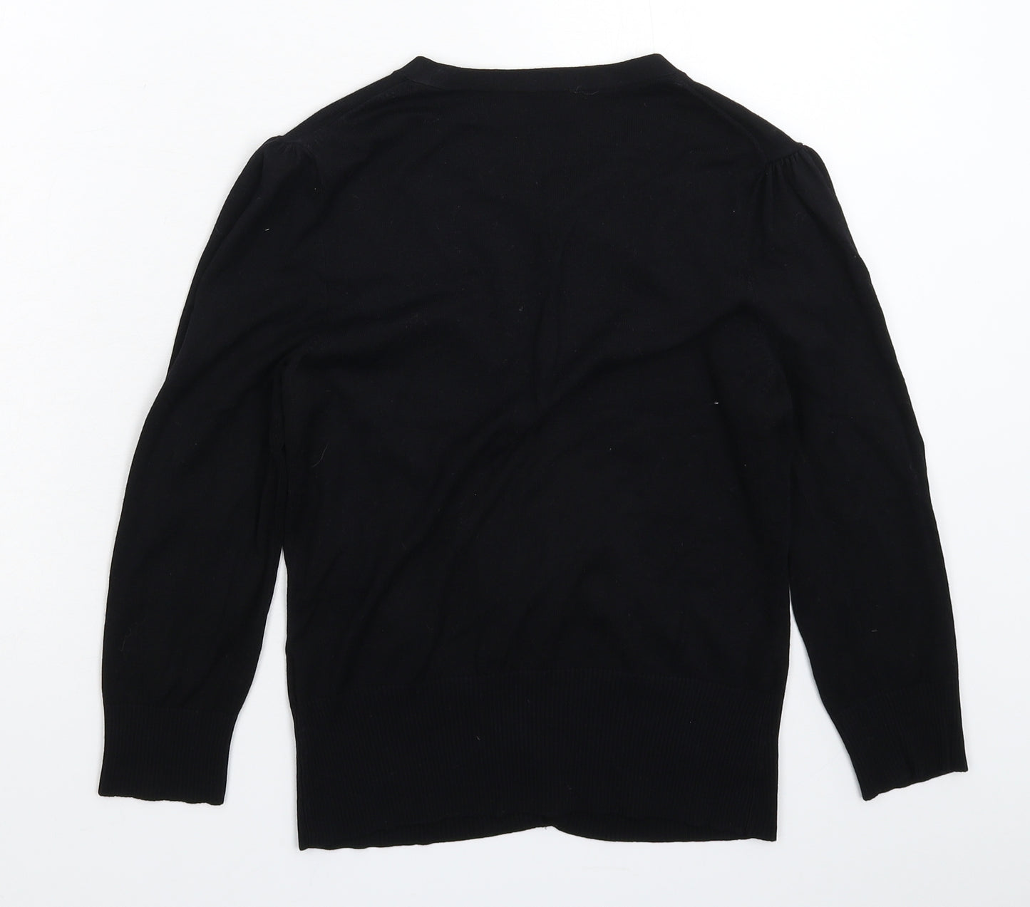 Oasis Womens Black  Knit Cardigan Jumper Size S