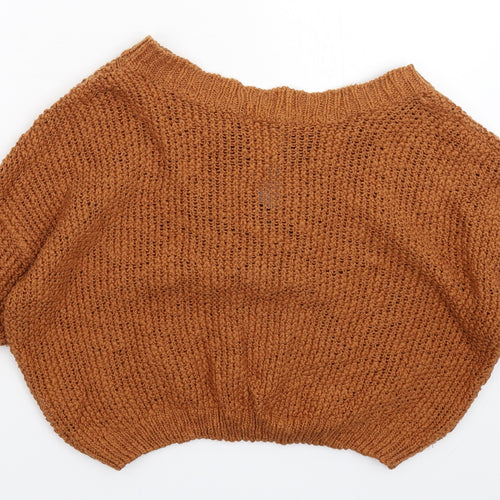 River Island Womens Brown  Knit Pullover Jumper Size 10