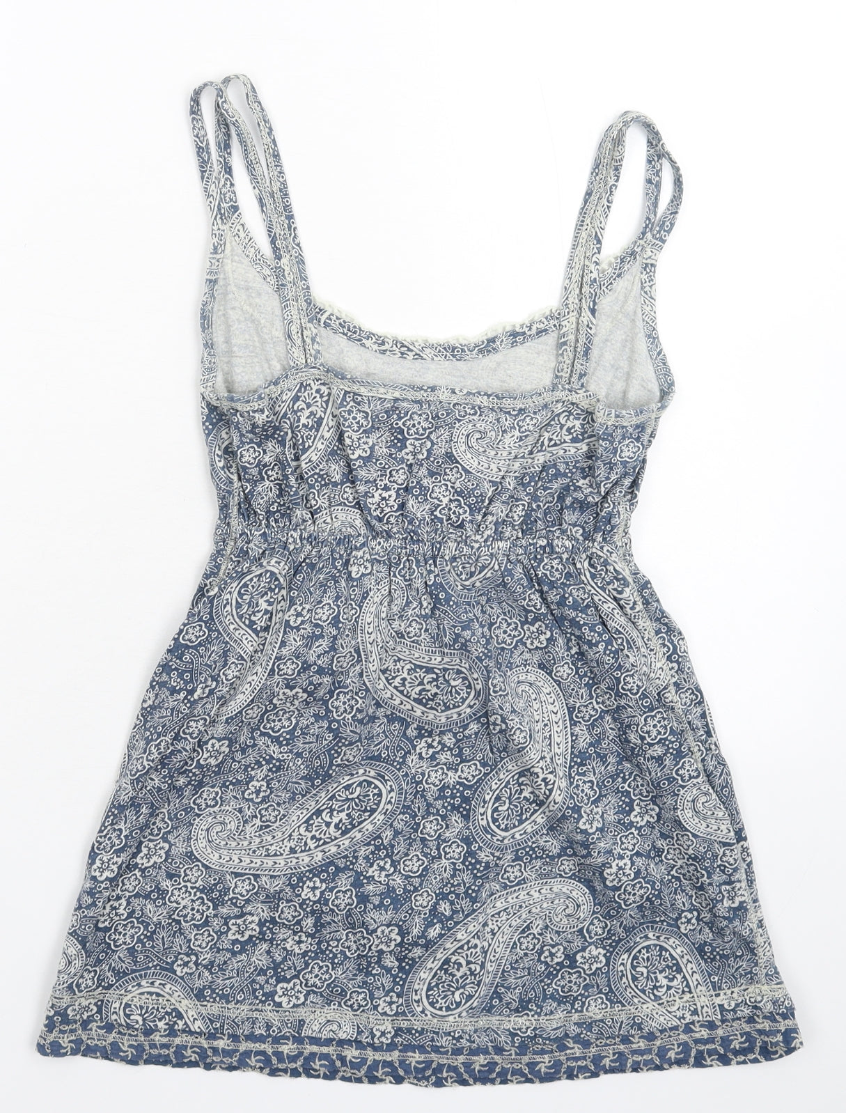 Fat Face Womens Blue Floral  Basic Tank Size 8