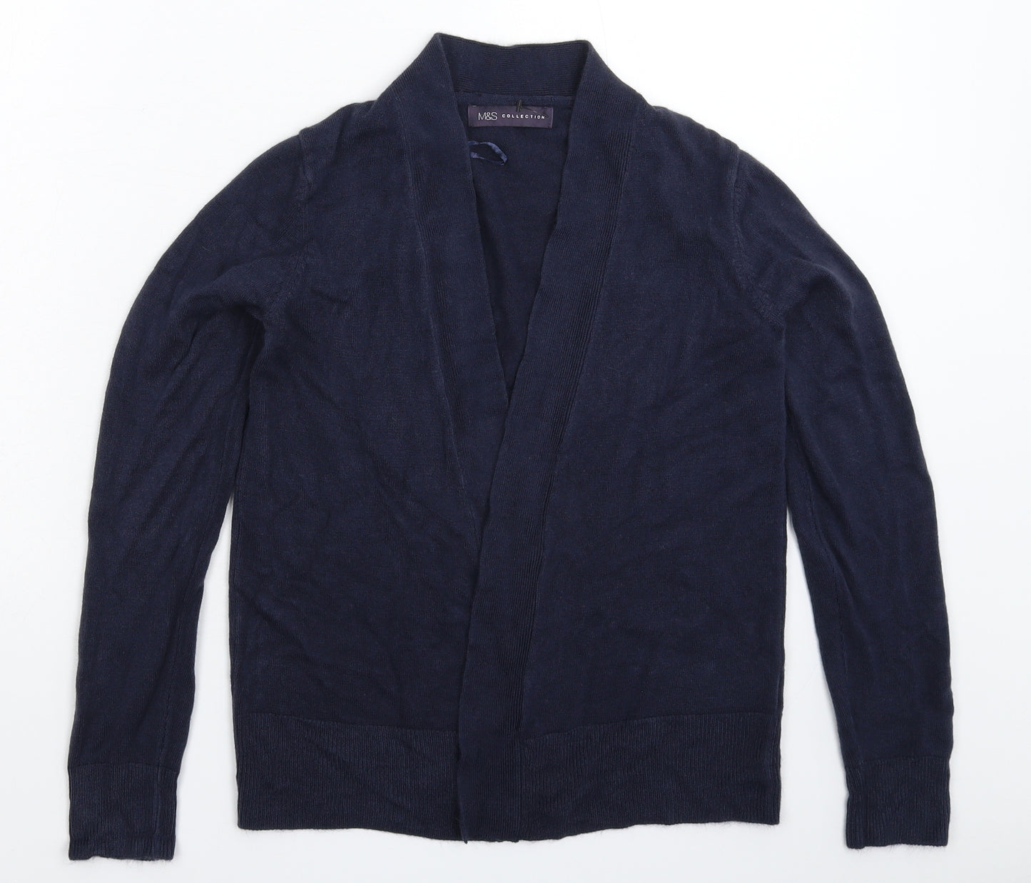 Marks and Spencer Womens Blue  Knit Cardigan Jumper Size S