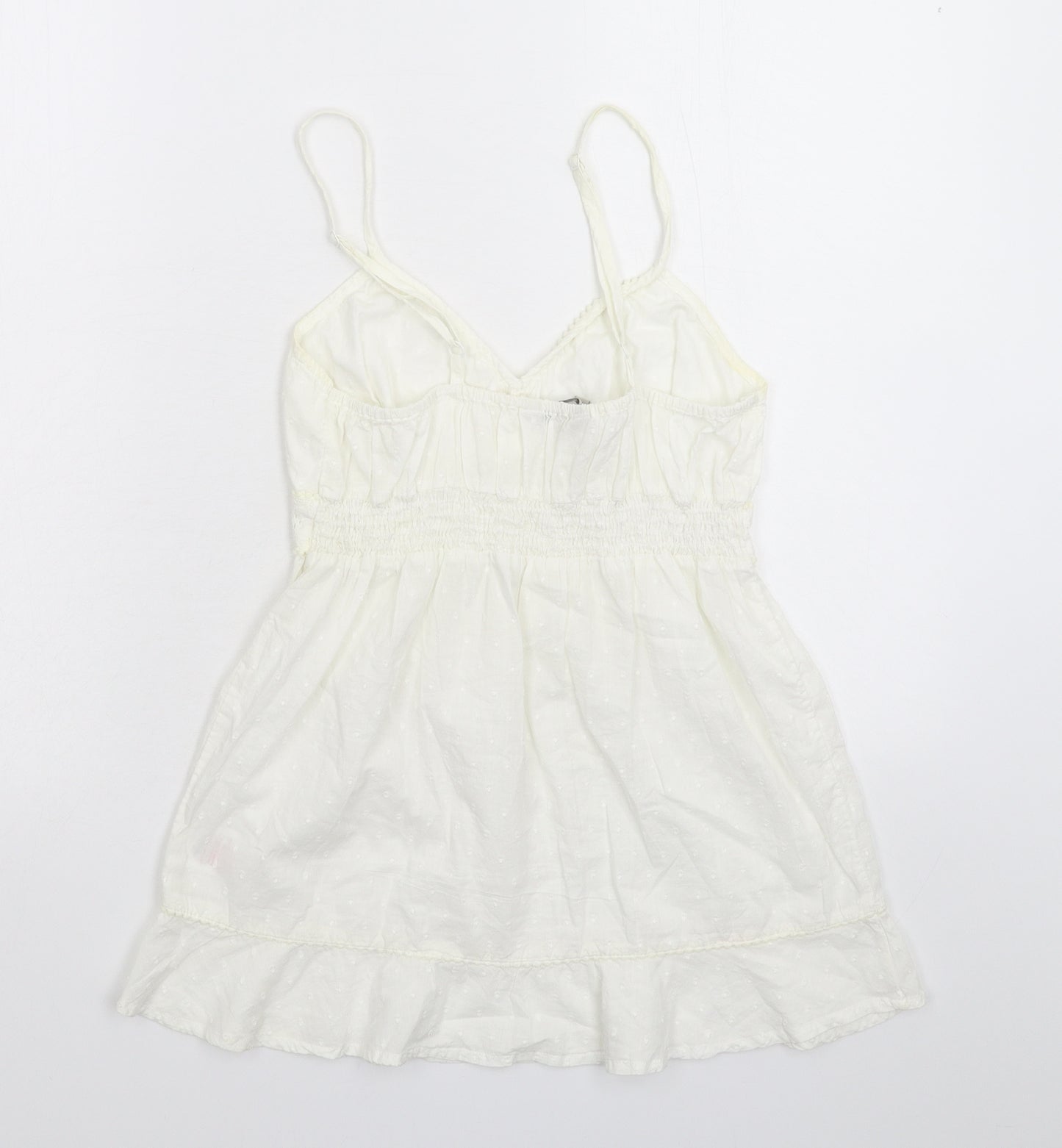 Peacocks Womens White   Basic Tank Size 8
