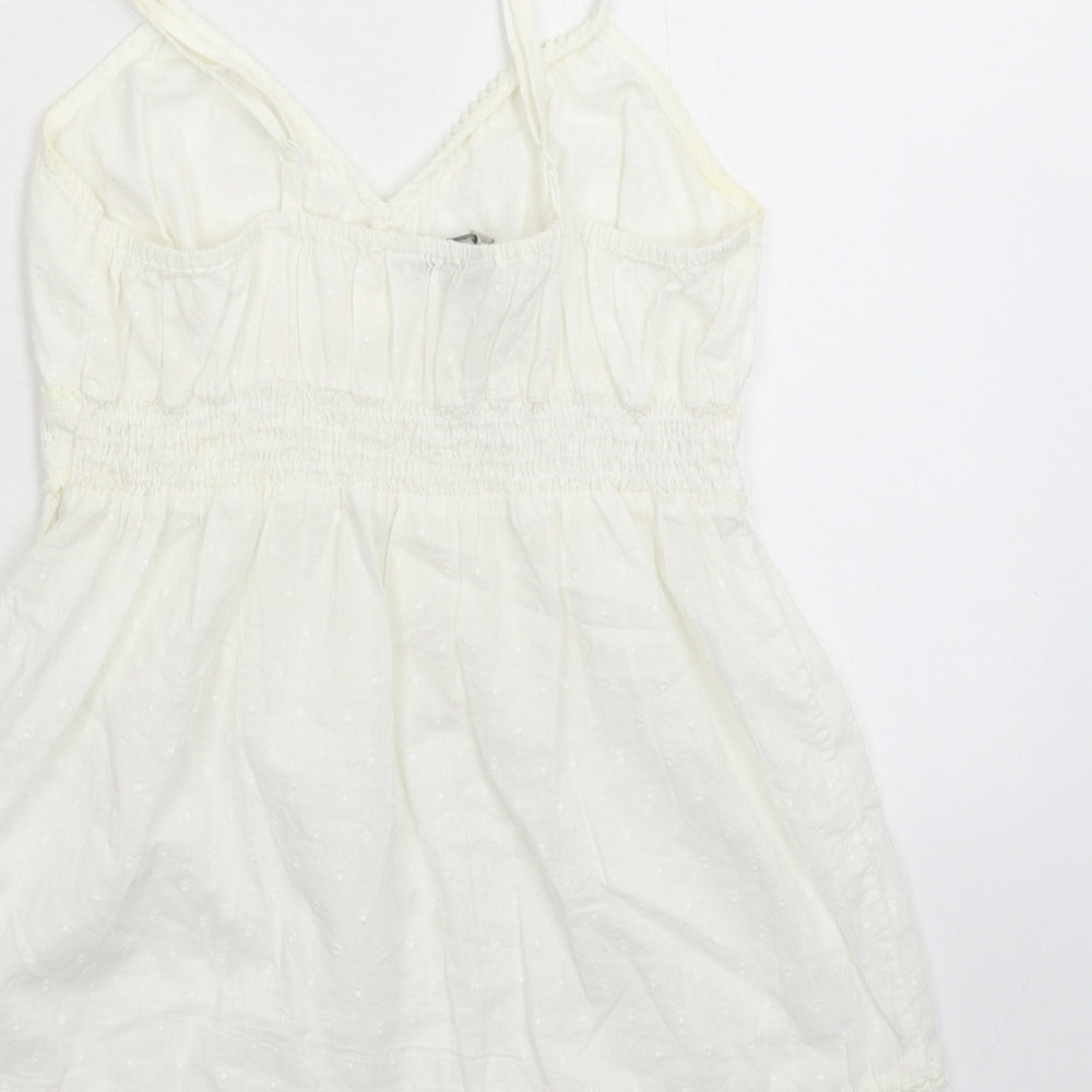 Peacocks Womens White   Basic Tank Size 8