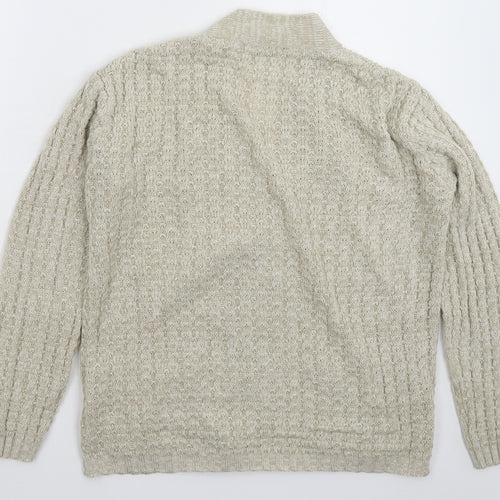 Damart Womens Grey  Knit Cardigan Jumper Size 14