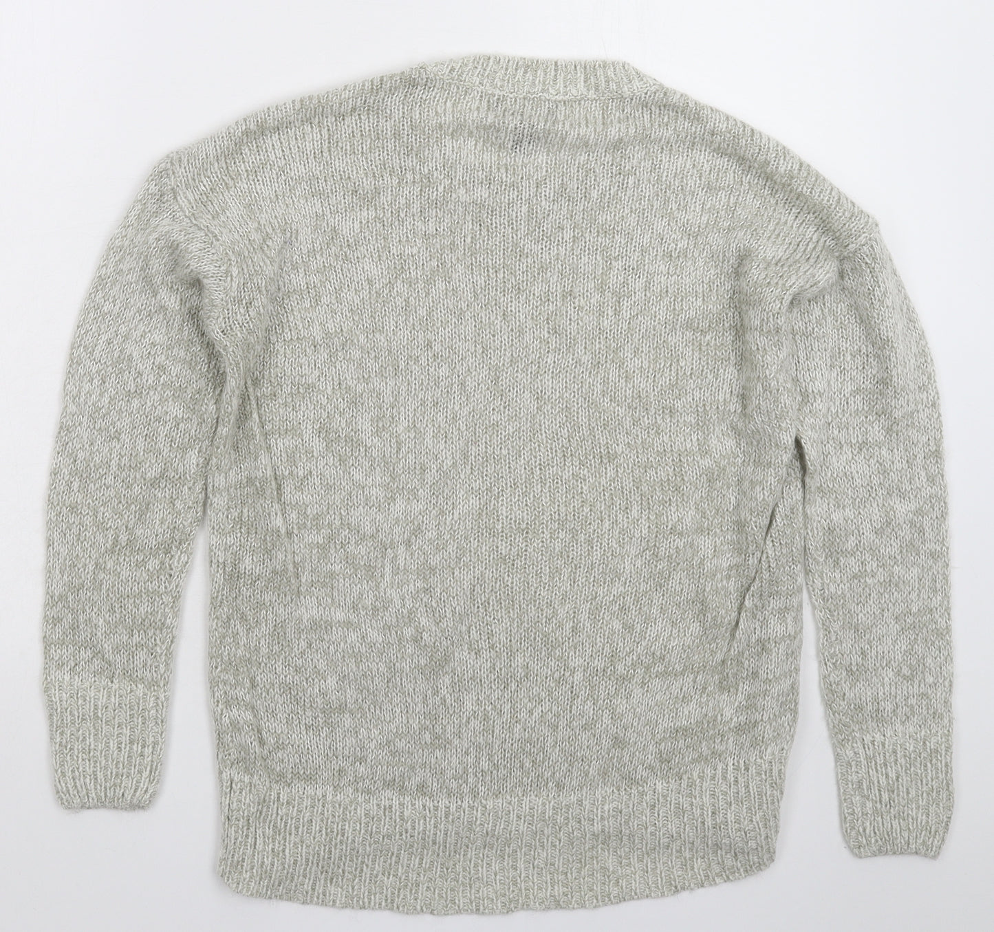 New Look Womens Grey  Knit Pullover Jumper Size S