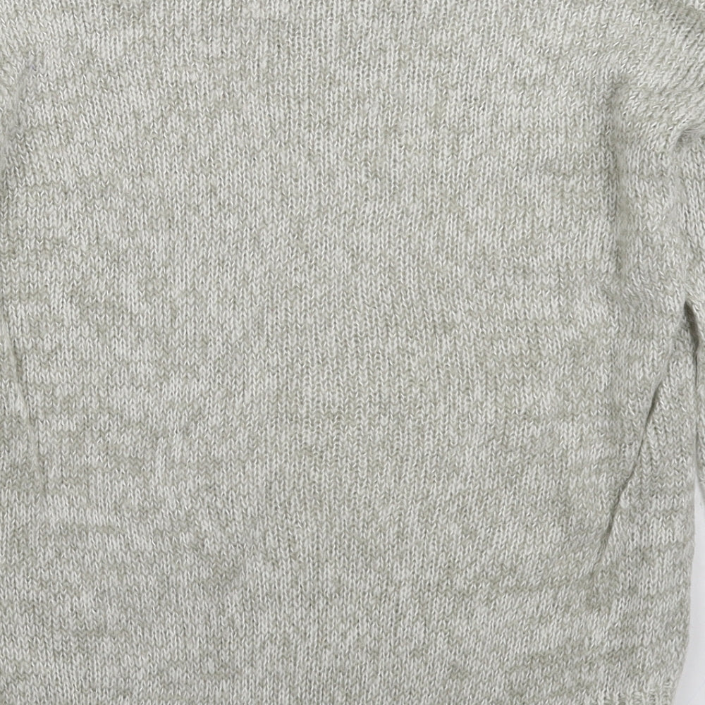 New Look Womens Grey  Knit Pullover Jumper Size S