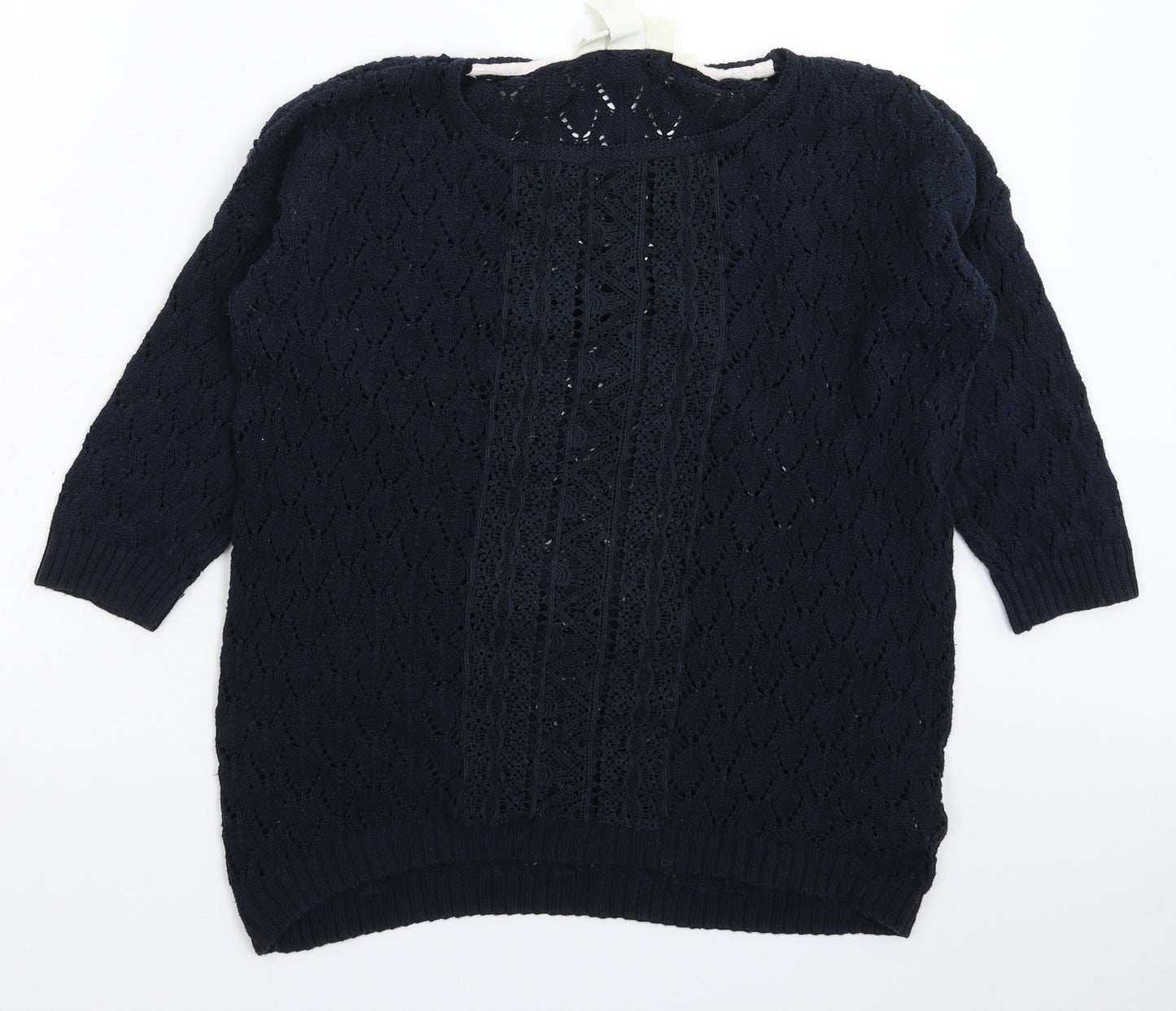 H&M Womens Blue  Knit Pullover Jumper Size M