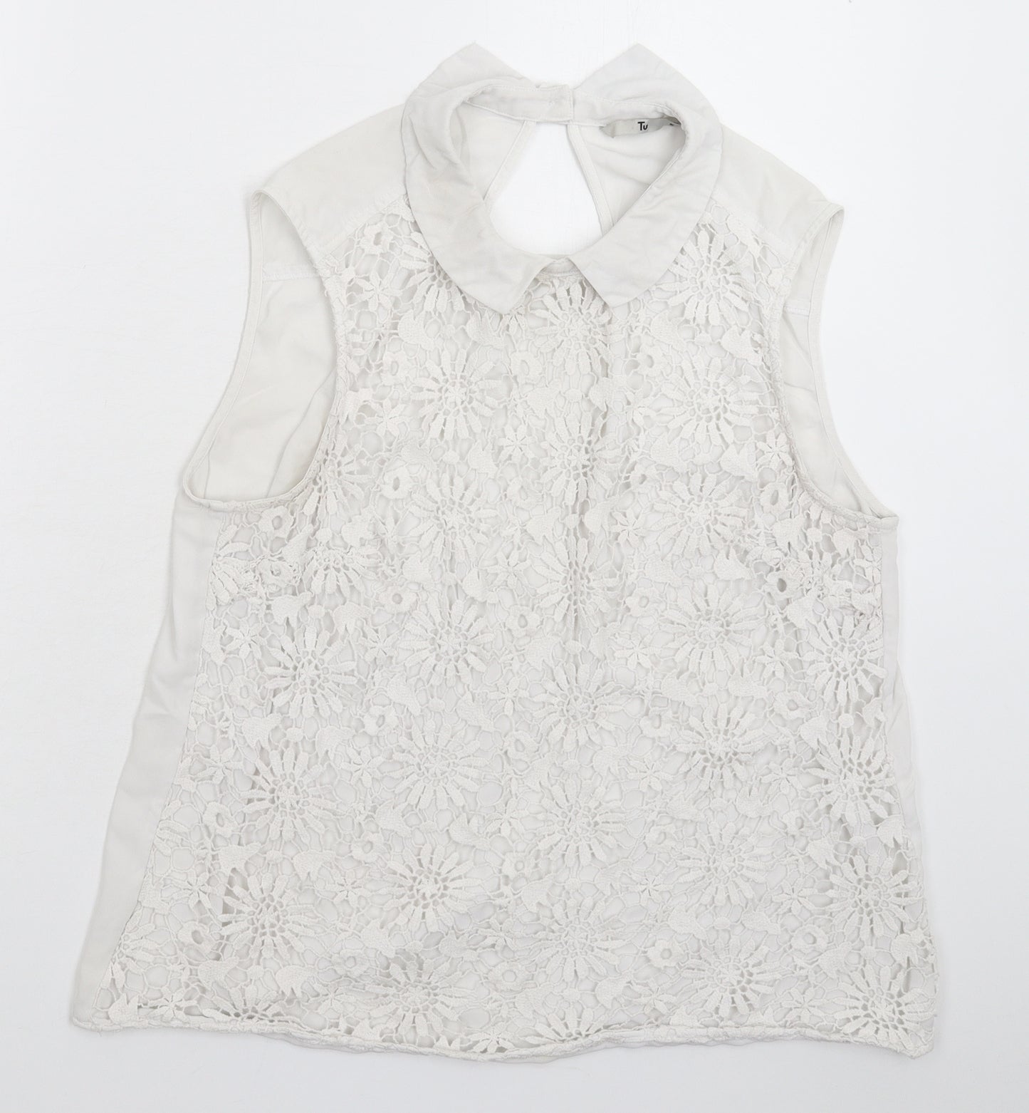 TU Womens White   Basic Blouse Size 16