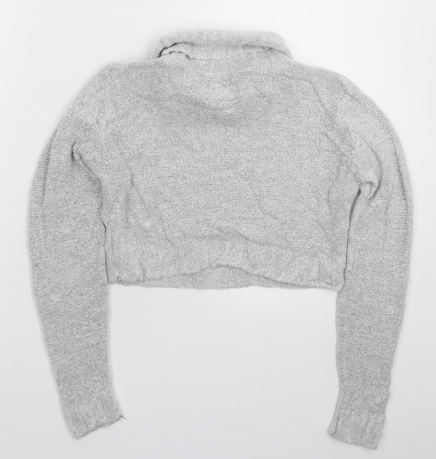 Boohoo Womens Grey  Knit Pullover Jumper Size S