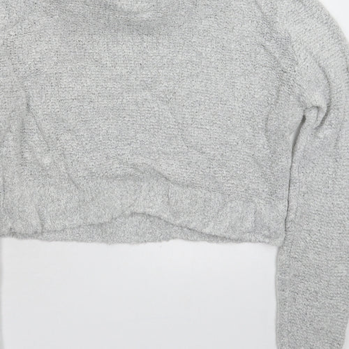 Boohoo Womens Grey  Knit Pullover Jumper Size S