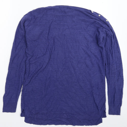 Debenhams Womens Blue  Knit Pullover Jumper Size 16