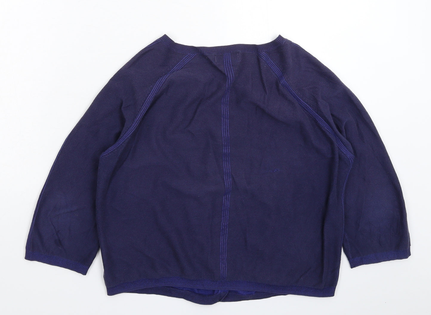 Jigsaw Womens Blue  Knit Cardigan Jumper Size L