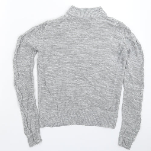 Papaya Womens Grey  Knit Pullover Jumper Size S