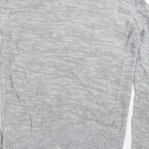 Papaya Womens Grey  Knit Pullover Jumper Size S