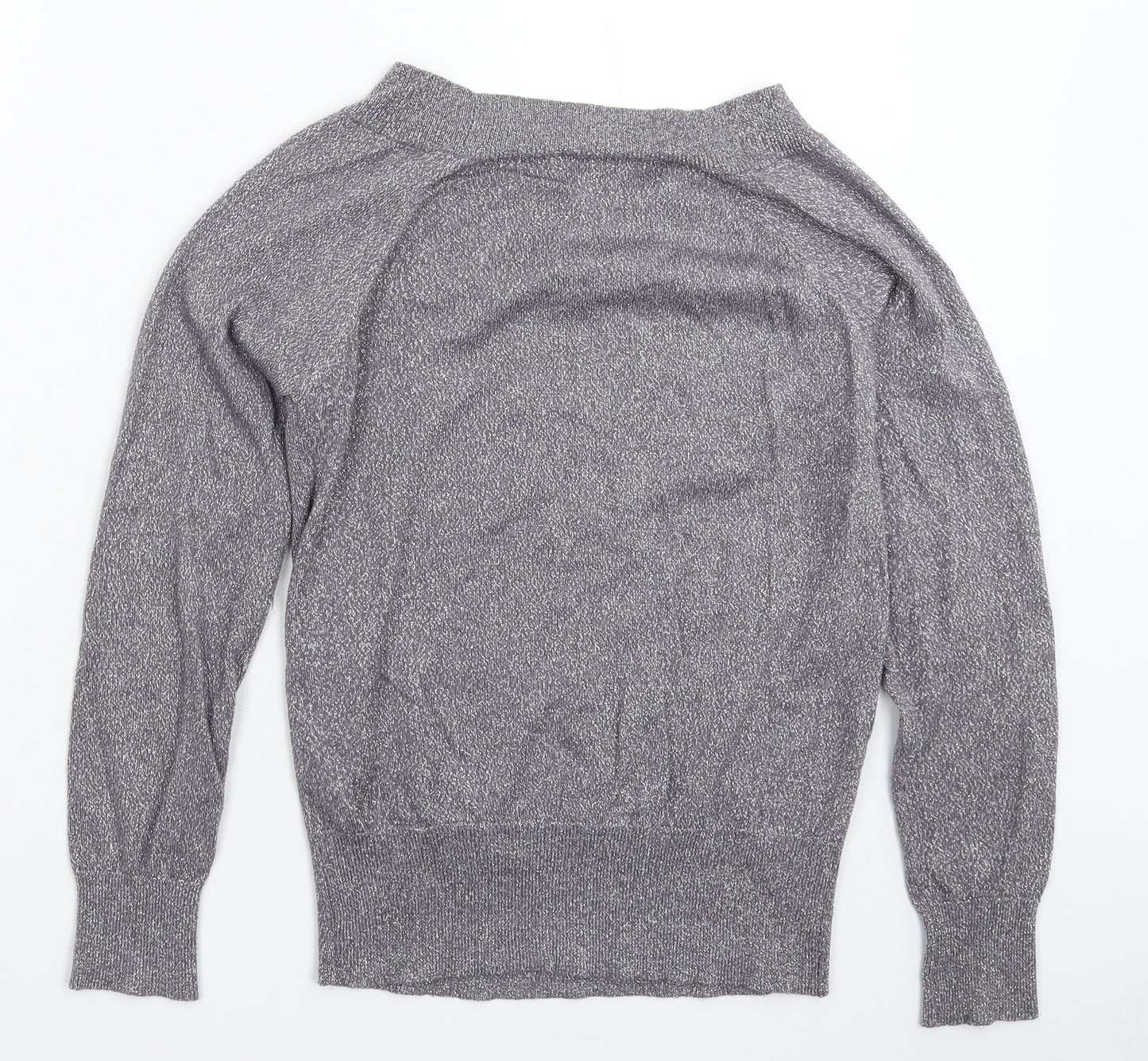 F&F Womens Silver  Knit Pullover Jumper Size 10