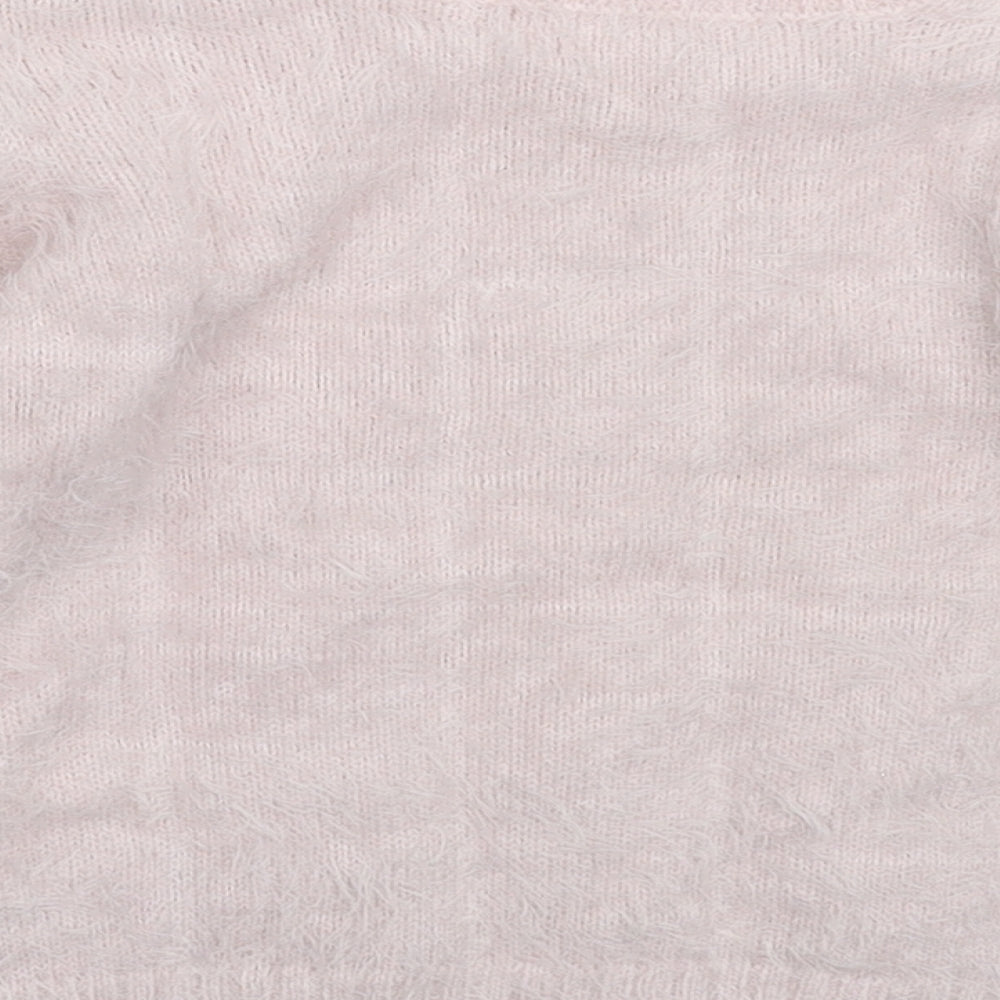 Matalan Girls Pink  Knit Pullover Jumper Size 3-4 Years