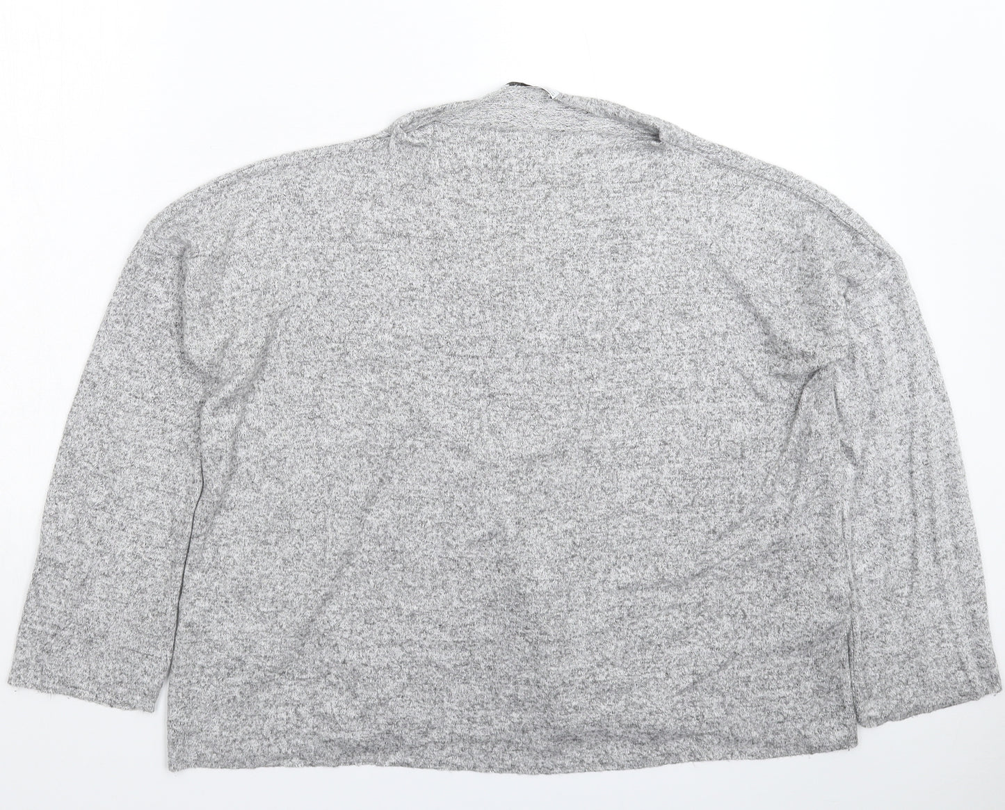 Zara Womens Grey  Knit Pullover Jumper Size M