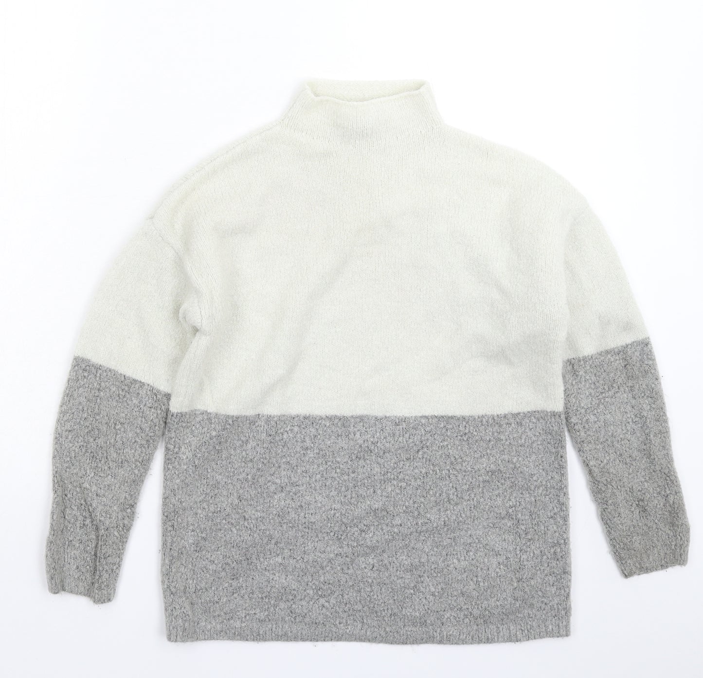 New Look Girls Grey  Knit Pullover Jumper Size 12-13 Years
