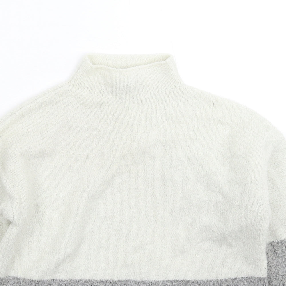 New Look Girls Grey  Knit Pullover Jumper Size 12-13 Years