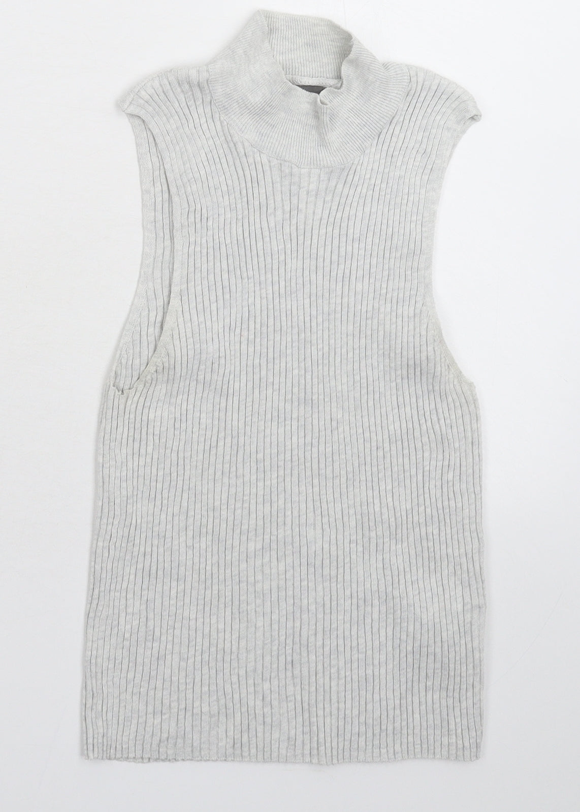 Primark Womens Grey  Knit Vest Jumper Size 14