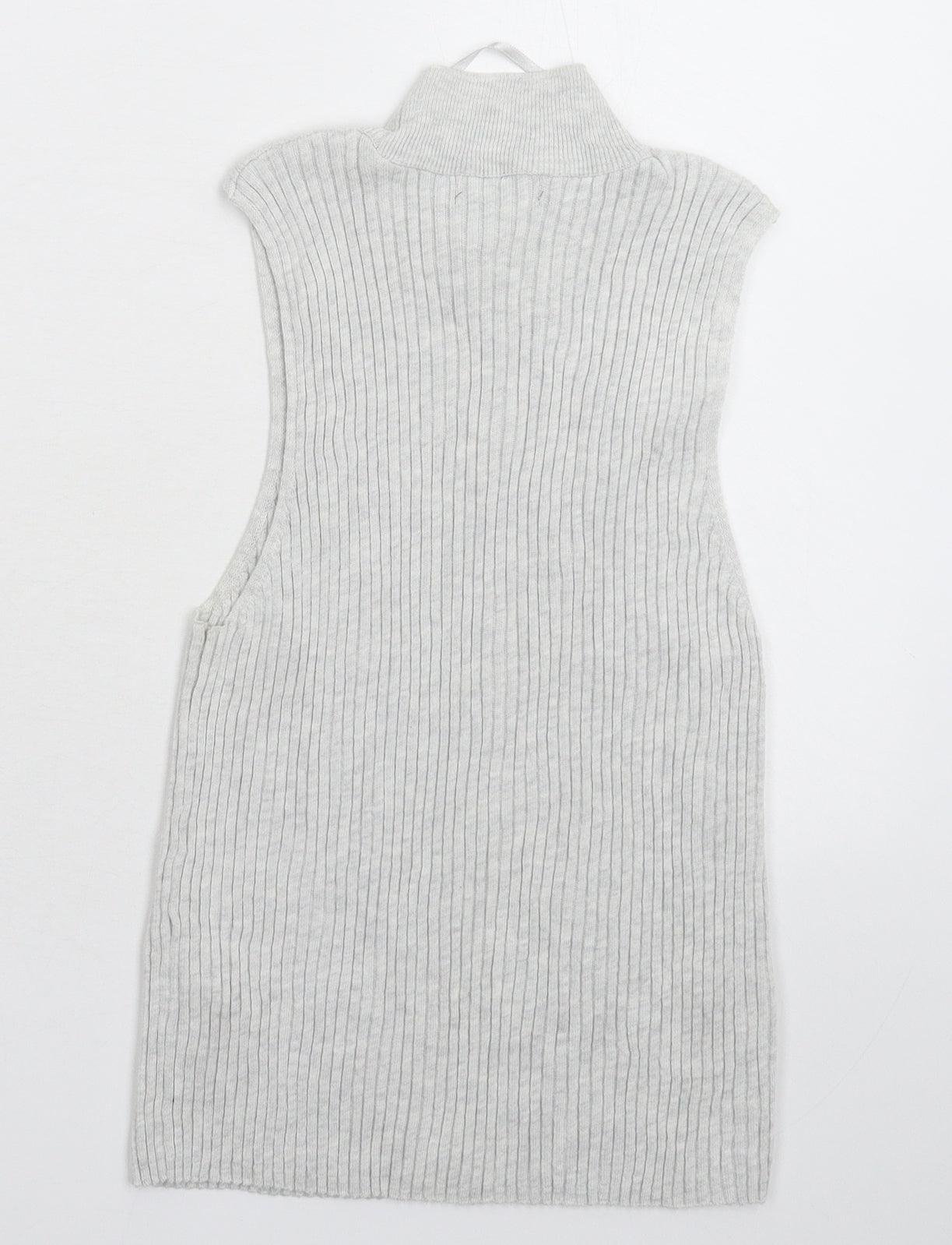 Primark Womens Grey  Knit Vest Jumper Size 14