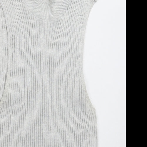 Primark Womens Grey  Knit Vest Jumper Size 14