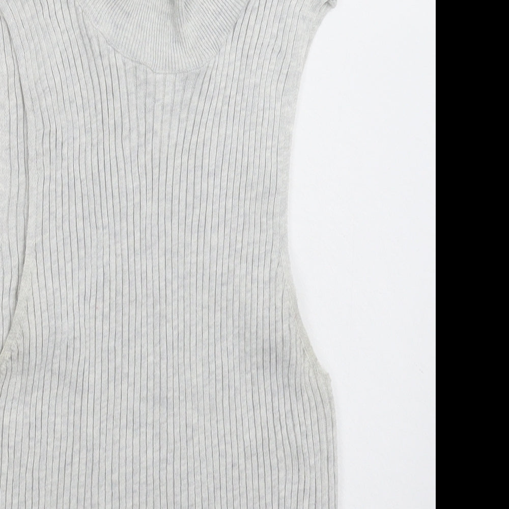Primark Womens Grey  Knit Vest Jumper Size 14