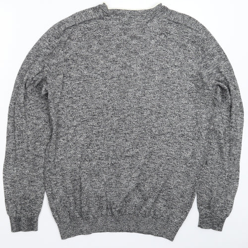 River Island Mens Grey  Knit Pullover Jumper Size L