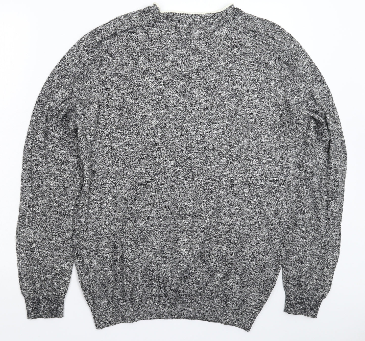 River Island Mens Grey  Knit Pullover Jumper Size L