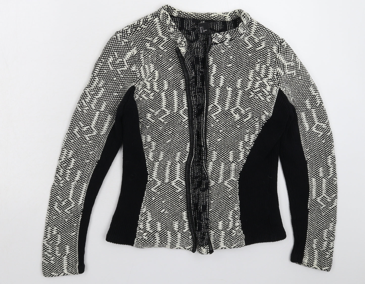 H&M Womens Multicoloured Geometric  Jacket Blazer Size S