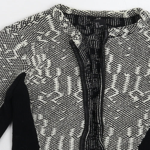 H&M Womens Multicoloured Geometric  Jacket Blazer Size S