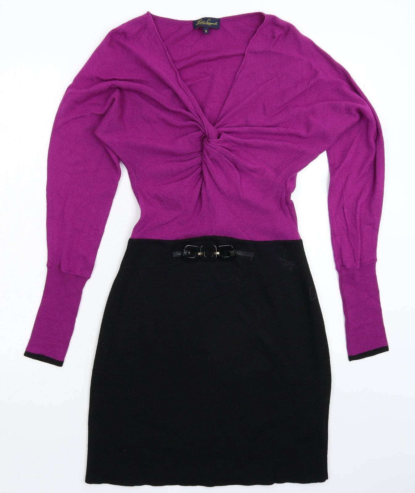 Luisa Spagnoli Womens Purple   Jumper Dress  Size S