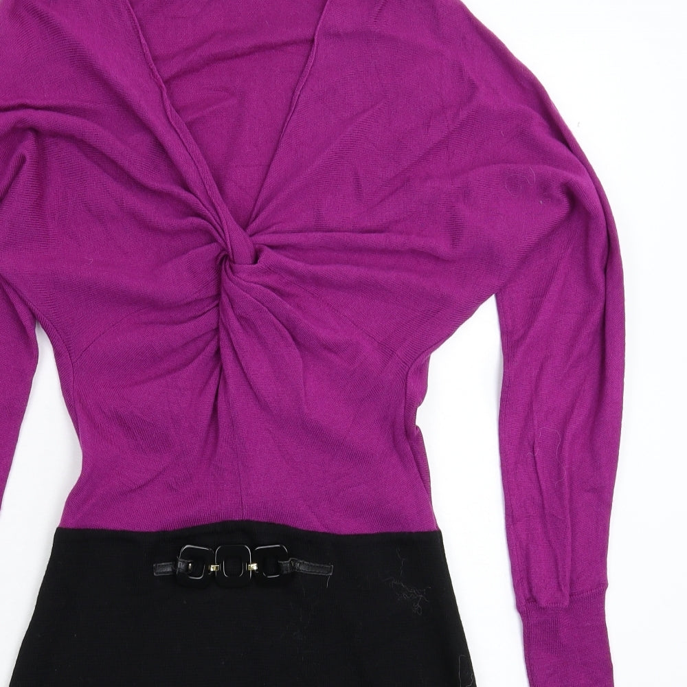 Luisa Spagnoli Womens Purple   Jumper Dress  Size S