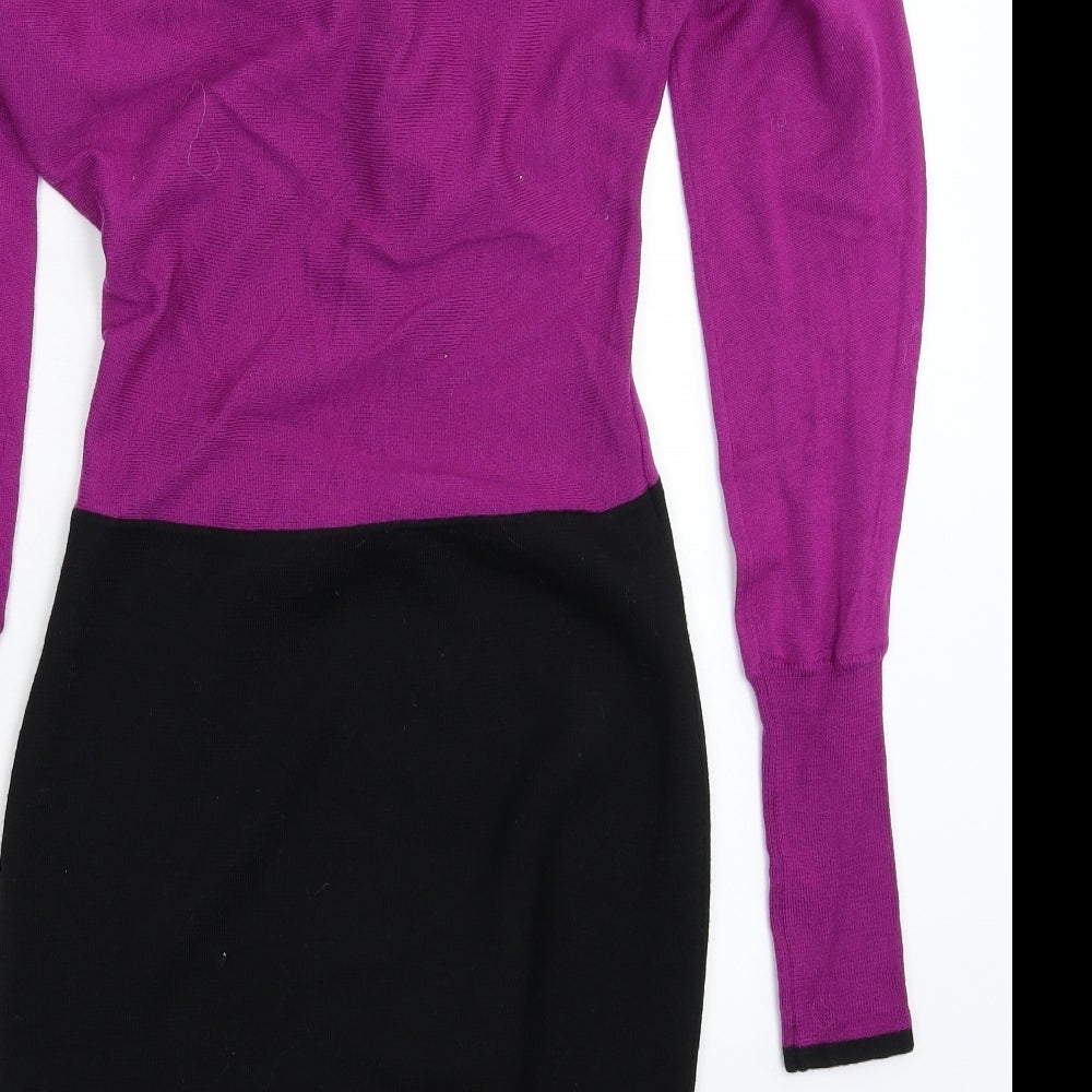 Luisa Spagnoli Womens Purple   Jumper Dress  Size S