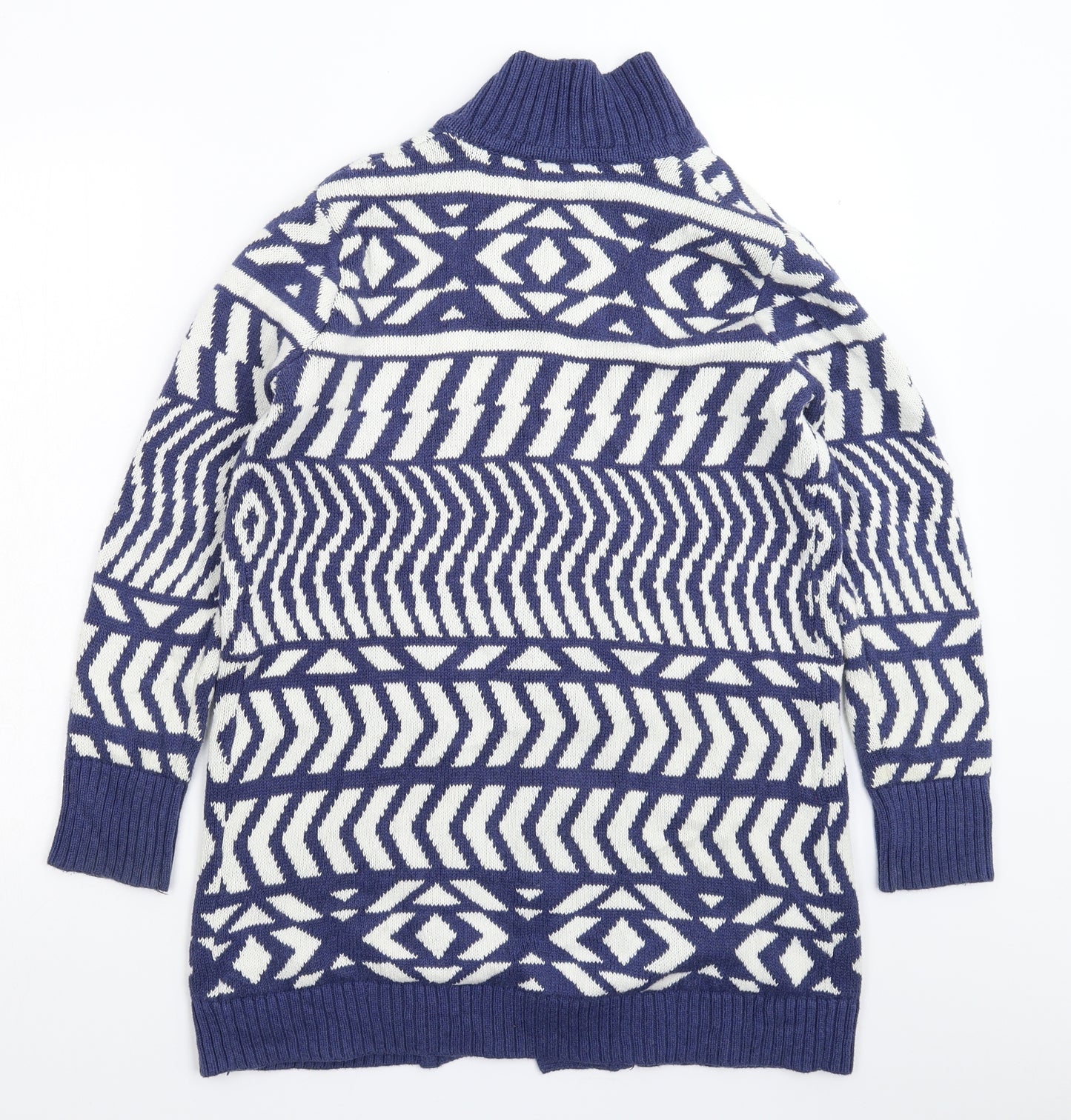 Gap Womens Multicoloured Geometric Knit Cardigan Jumper Size S