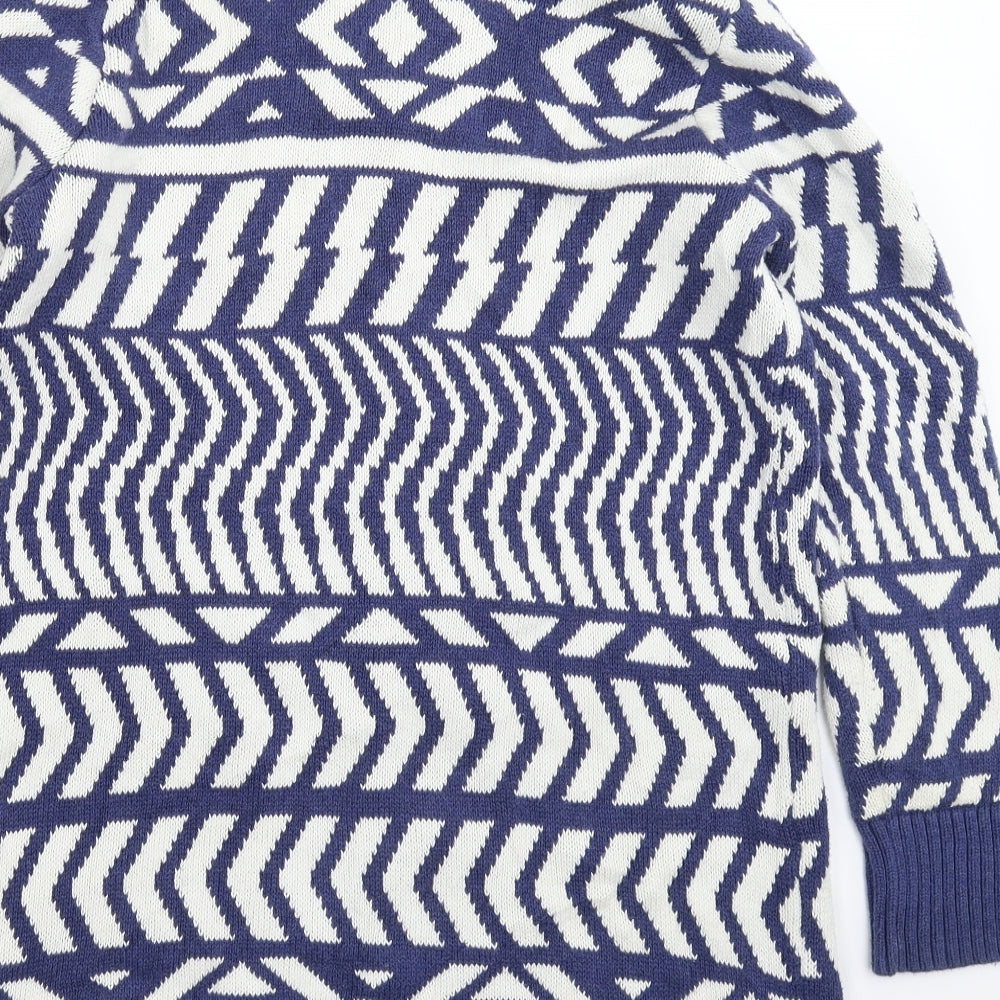 Gap Womens Multicoloured Geometric Knit Cardigan Jumper Size S