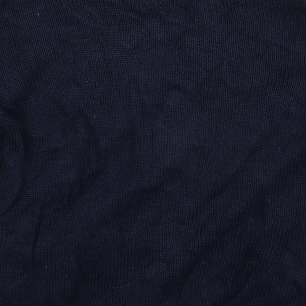 Primark Boys Blue  Knit Pullover Jumper Size 8-9 Years  - Christmas