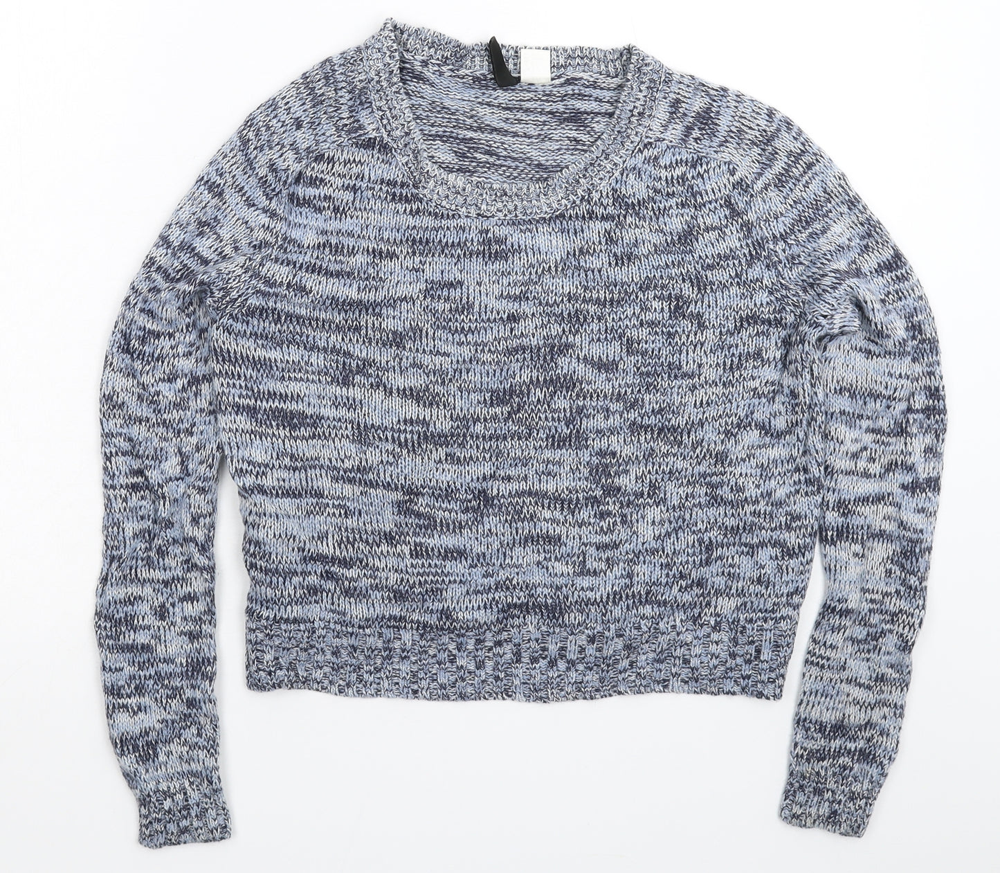 Divided Womens Blue  Knit Pullover Jumper Size S