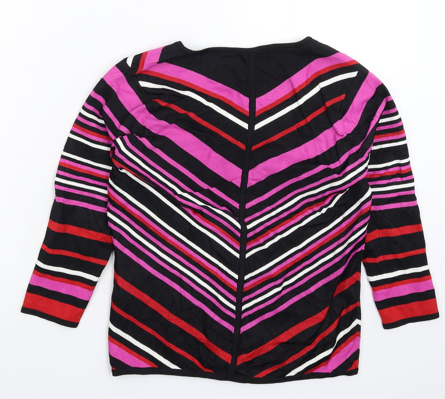 Planet Womens Multicoloured Striped Knit Pullover Jumper Size S