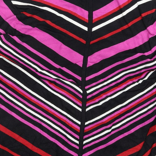 Planet Womens Multicoloured Striped Knit Pullover Jumper Size S