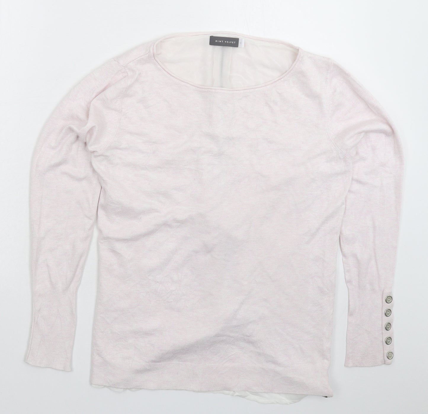 Mint Velvet Womens Pink  Knit Pullover Jumper Size 12