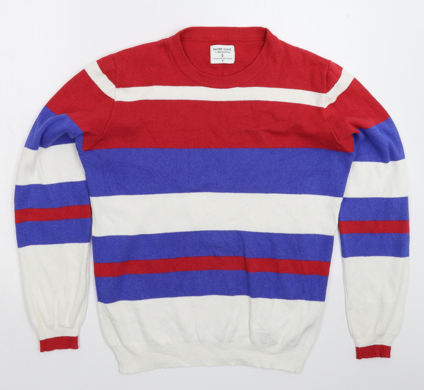 Urban Outfitters Mens Multicoloured Striped Knit Pullover Jumper Size M
